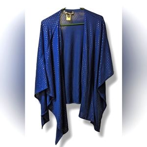 Blue size medium Susan Graver Style shawl/wrap